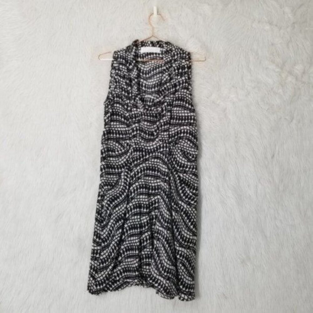 Thakoon Addition Silk Geometric Print Sleeveless Sheath Mini Dress 2